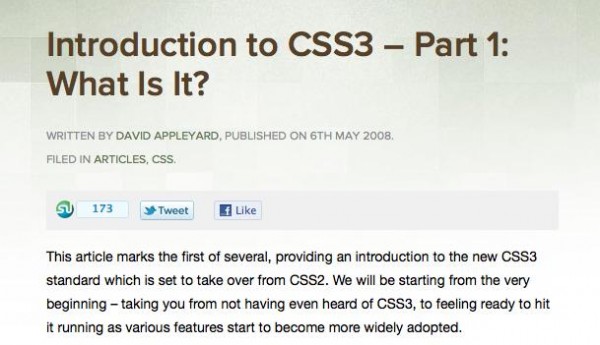 Introduction to CSS3