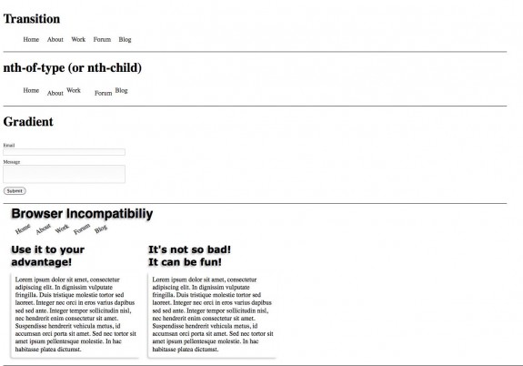 design using CSS3